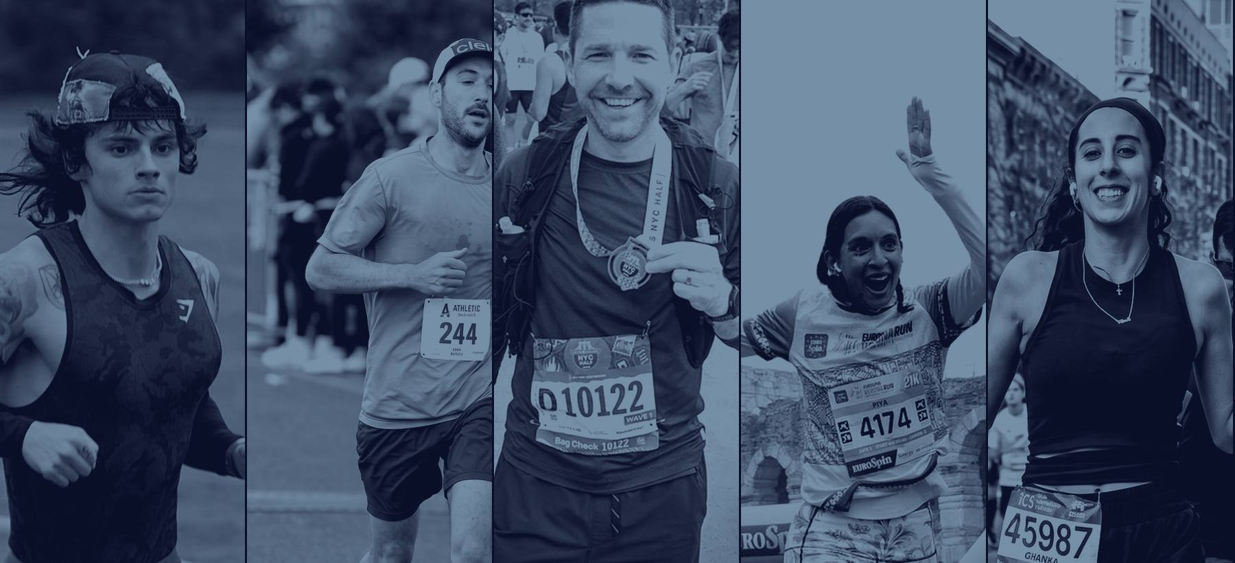 Team Positive Directions, the five runners