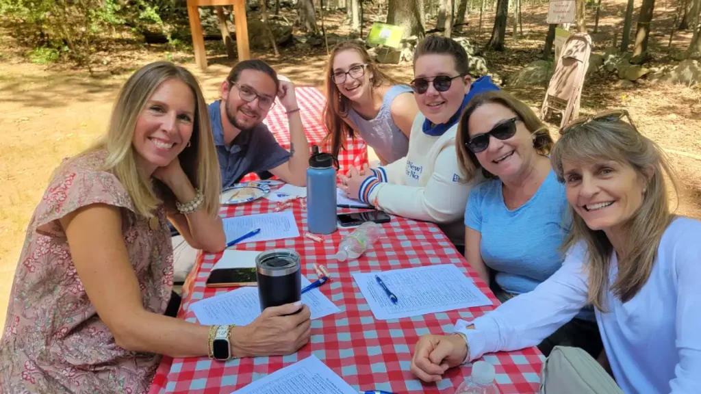 Positive Directions staff at an outdoor community event