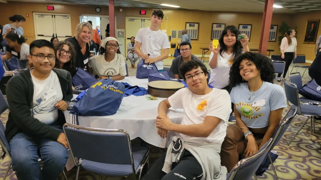 Youth at a substance use prevention conference
