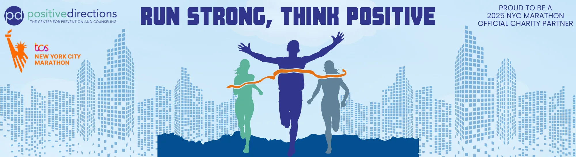 Run Strong, Think Positive graphic