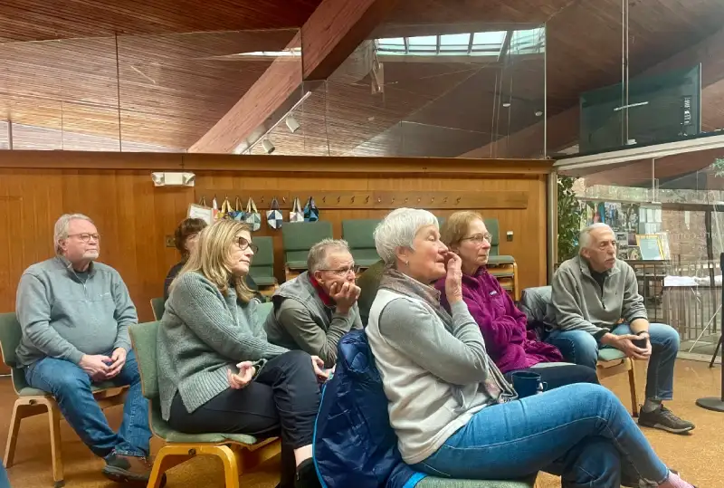 Audience at a Positive Directions community presentation